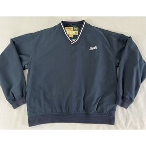VTG Wear guard Jake Pull On Golf Pepsi Cola Logo Navy Blue Medium Y2K‎ V-Neck